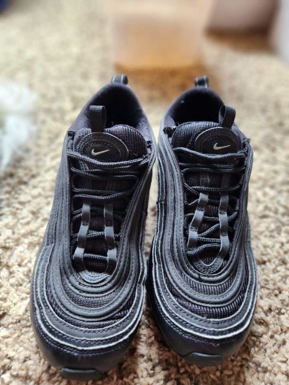 Nike Air Max 97 Triple Black Sneakers Womens 7 DM831701